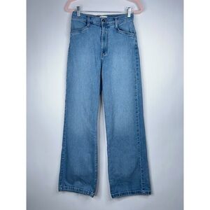 Favorite Daughter The Mischa Super High Rise Wide Leg Jeans Tahoe Wash Size 27